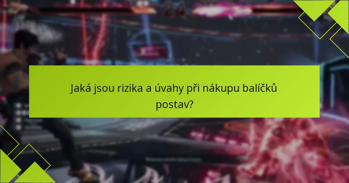 Jaký je proces nákupu balíčků postav pro Tekken 8?